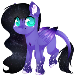 Size: 2288x2323 | Tagged: safe, artist:shiromidorii, oc, oc only, oc:andromeda, pegasus, pony, female, high res, mare, simple background, solo, transparent background
