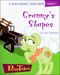 Size: 381x475 | Tagged: artist needed, source needed, safe, edit, granny smith, pony, book, car, parody, veggietales