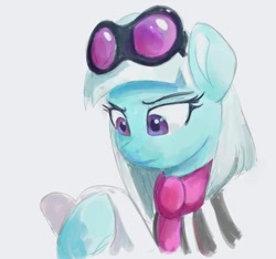 Size: 700x656 | Tagged: safe, artist:raikoh, photo finish, pony, honest apple, female, mare, paper, simple background, solo, sunglasses