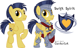 Size: 13822x8758 | Tagged: safe, artist:jadedjynx, oc, oc only, oc:swift spirit, pony, absurd resolution, armor, cutie mark, helmet, reference sheet, royal guard, simple background, solo, transparent background, vector