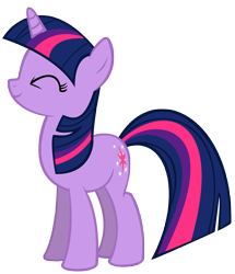 Size: 4734x5500 | Tagged: safe, artist:drfatalchunk, twilight sparkle, pony, unicorn, .psd available, absurd resolution, eyes closed, female, mare, simple background, smiling, solo, trace, transparent background, vector, vector trace