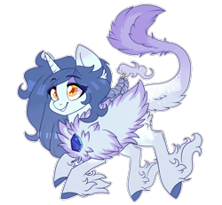 Size: 3158x2918 | Tagged: safe, artist:annakitsun3, oc, oc only, pony, unicorn, simple background, smiling, solo, transparent background, unshorn fetlocks