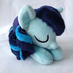 Size: 960x960 | Tagged: safe, artist:burgunzik, coloratura, irl, photo, plushie, prone, sleeping, solo