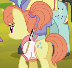 Size: 511x483 | Tagged: safe, screencap, dee six, earth pony, pony, princess spike (episode), cropped, female, male, mare, neckshot, plot, stallion, unamused