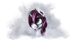 Size: 3200x1800 | Tagged: safe, artist:thefloatingtree, oc, oc only, oc:rosy stripes, pony, unicorn, solo, steam, wet mane