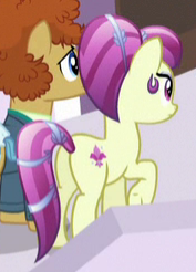 Size: 177x246 | Tagged: safe, screencap, fleur de verre, earth pony, pony, princess spike (episode), cropped, female, male, mare, plot, stallion