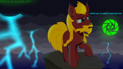 Size: 1024x576 | Tagged: safe, artist:r0tn3k, oc, oc only, oc:udgar ironhoof, earth pony, pony, solo