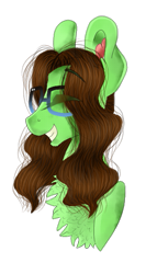 Size: 305x532 | Tagged: safe, artist:moonert, oc, oc only, earth pony, pony, chest fluff, female, glasses, mare, simple background, solo, transparent background