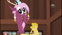 Size: 2001x1125 | Tagged: safe, screencap, discord, draconequus, discordant harmony, boomerang (tv channel), cute, discute, eyelashes, imitation, male, smiling, solo