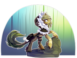 Size: 1955x1472 | Tagged: safe, artist:nuryndork, oc, oc only, oc:albion, cloven hooves, solo