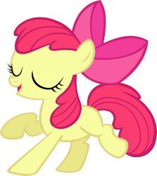 Size: 2960x3311 | Tagged: safe, artist:ironm17, apple bloom, somepony to watch over me, dancing, eyes closed, simple background, singing, solo, transparent background, vector