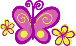 Size: 817x500 | Tagged: safe, artist:anscathmarcach, butterfly, pony, g3, baby honolu-loo, cutie mark, cutie mark only, flower, simple background, transparent background