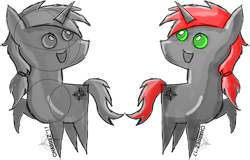 Size: 779x500 | Tagged: safe, artist:charrez, oc, oc only, oc:charrez, pony, unicorn, colored sketch, cutie mark, pointy ponies, rough sketch, simple background, transparent background