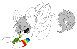 Size: 1237x794 | Tagged: safe, artist:aspenglowe, oc, oc only, pony, turtle, art trade, solo