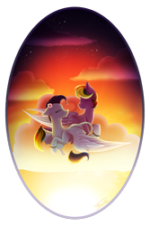 Size: 1024x1536 | Tagged: safe, artist:mindlesssketching, oc, oc only, pegasus, pony, cloud, eyes closed, female, mare, prone, simple background, smiling, sunrise, transparent background