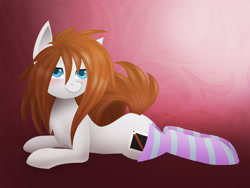 Size: 2000x1500 | Tagged: safe, artist:twistedmindbrony, oc, oc only, earth pony, pony, clothes, socks, solo, striped socks