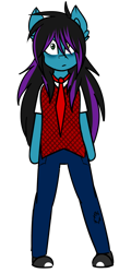 Size: 1440x3000 | Tagged: safe, artist:despotshy, oc, oc only, oc:despy, anthro, earth pony, clothes, female, mare, pants, simple background, solo, transparent background