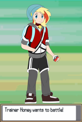 Size: 1494x2239 | Tagged: safe, artist:victoreach, oc, oc only, oc:honey wound, human, humanized, humanized oc, pokémon, pokémon trainer, solo