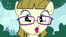 Size: 1280x720 | Tagged: safe, screencap, zippoorwhill, pony, forever filly, 8^y, cute, faic, glasses, solo, zippoorbetes