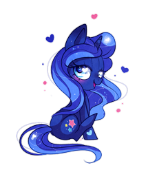 Size: 800x930 | Tagged: safe, artist:ipun, oc, oc only, oc:lil moon, pony, unicorn, female, heart, heart eyes, lidded eyes, mare, simple background, sitting, solo, transparent background, wingding eyes