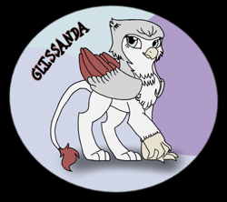 Size: 701x623 | Tagged: safe, artist:lightning-hunt, oc, oc only, oc:glissanda, griffon, solo