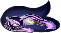 Size: 630x343 | Tagged: safe, artist:sweetmelon556, oc, oc only, oc:moonlight, pony, unicorn, female, mare, prone, solo