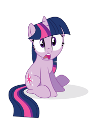 Size: 439x538 | Tagged: safe, artist:korikian, twilight sparkle, pony, unicorn, d:, female, mare, open mouth, simple background, sitting, solo, transparent background, vector