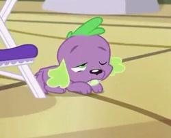 Size: 378x305 | Tagged: safe, screencap, spike, spike the regular dog, dog, dance magic, equestria girls, spoiler:eqg specials, one eye closed, solo