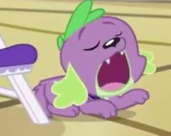 Size: 255x203 | Tagged: safe, screencap, spike, spike the regular dog, dog, dance magic, equestria girls, spoiler:eqg specials, cropped, eyes closed, open mouth, paws, solo
