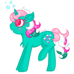 Size: 1024x1024 | Tagged: safe, artist:crystal-sushi, fizzy, earth pony, pony, twinkle eyed pony, g1, bubble, female, mare, simple background, solo, transparent background