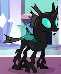 Size: 385x465 | Tagged: safe, screencap, thorax, changeling, the times they are a changeling, cropped, smiling, solo