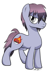 Size: 669x989 | Tagged: safe, artist:wolftendragon, earth pony, pony, paul, pokémon, ponified, solo