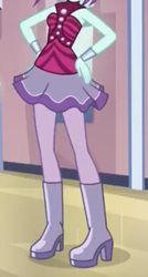 Size: 298x558 | Tagged: safe, screencap, sunny flare, dance magic, equestria girls, spoiler:eqg specials, boots, clothes, cropped, female, hand on hip, high heel boots, legs, pictures of legs, skirt, solo, tutu