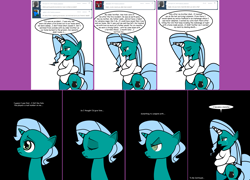 Size: 1676x1204 | Tagged: safe, artist:dekomaru, oc, oc only, oc:hazel lulamoon, pony, unicorn, ask, bipedal, bondage, crying, female, horn bandage, mare, solo, straitjacket, tumblr, tumblr:ask twixie