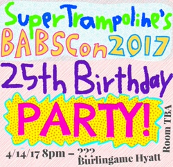 Size: 1593x1536 | Tagged: safe, artist:super trampoline, oc, oc only, oc:super trampoline, babscon, birthday, party, text, text only