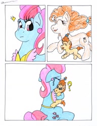 Size: 1260x1640 | Tagged: safe, artist:the1king, cup cake, pear butter, pumpkin cake, pony, the perfect pear, comic, crying, cupcake, daughter, feels, female, implied reincarnation, mother, parent:cup cake