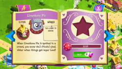 Size: 1136x640 | Tagged: safe, limestone pie, female, filly, gameloft, solo, younger