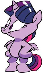 Size: 409x682 | Tagged: safe, artist:jay fosgitt, idw, twilight sparkle, twilight sparkle (alicorn), alicorn, pony, spoiler:comic, bipedal, frown, simple background, solo, spread wings, transparent background