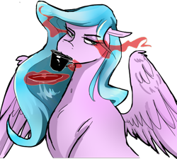 Size: 1000x900 | Tagged: safe, artist:chocolateponi, oc, oc only, pegasus, pony, cup, drinking, solo