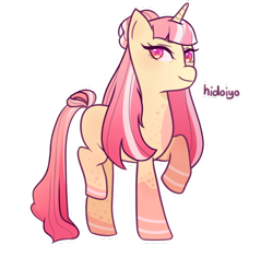 Size: 600x564 | Tagged: safe, artist:hidoiyo, oc, oc only, pony, unicorn, solo