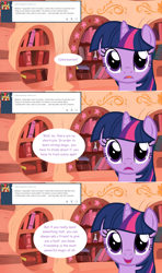 Size: 1280x2168 | Tagged: safe, artist:hakunohamikage, twilight sparkle, twilight sparkle (alicorn), alicorn, pony, ask, ask-princesssparkle, golden oaks library, solo, tumblr