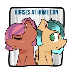 Size: 750x750 | Tagged: safe, artist:nicholeponeartist, oc, oc only, oc:cozy comfort, oc:glitch gamepad, pony, hahcon