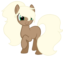 Size: 1140x1028 | Tagged: safe, artist:duyguusss, oc, oc only, oc:chocolate vanilla, earth pony, pony, base used, female, mare, raised hoof, simple background, smiling, solo, transparent background