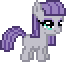 Size: 66x62 | Tagged: safe, artist:botchan-mlp, maud pie, pony, animated, blinking, cute, desktop ponies, female, filly, foal, gif, maudabetes, pixel art, simple background, solo, sprite, transparent background, younger