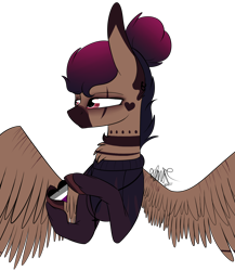 Size: 1198x1382 | Tagged: safe, artist:sweetmelon556, oc, oc only, pegasus, pony, asexual, asexual pride flag, bust, clothes, female, mare, portrait, pride, simple background, solo, transparent background