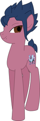 Size: 2488x7379 | Tagged: safe, artist:tokuberry, pony, absurd resolution, inazuma eleven, inazuma eleven go, inazuma eleven go chrono stone, ponified, simple background, solo, transparent background, tsurugi yuuichi, vector