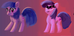 Size: 1329x650 | Tagged: safe, anonymous artist, twilight sparkle, pony, missing horn, solo