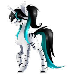 Size: 2673x2913 | Tagged: safe, artist:huirou, oc, oc only, oc:lunelaya, zebra, simple background, solo, transparent background