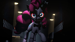 Size: 3840x2160 | Tagged: safe, artist:jollyoldcinema, pony, crossover, five nights at freddy's, five nights at pinkie's, fivenightsatpinkies, fnaf1, solo