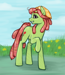 Size: 1574x1811 | Tagged: safe, artist:farcuf, tree hugger, pony, raised hoof, solo